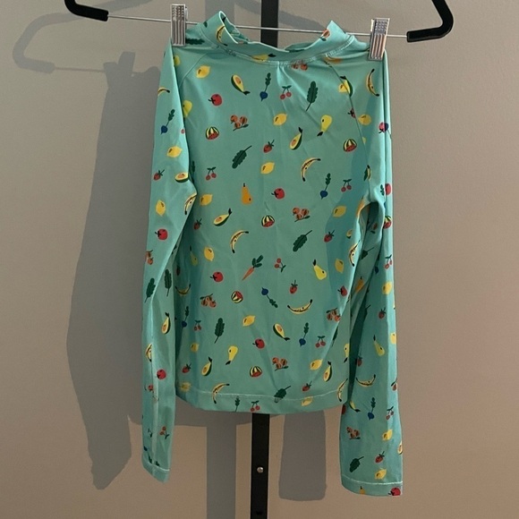 Hanna Andersson Fruit and Veggie Printed Long Sleeve Rash Guard Size 12 - Picture 2 of 5